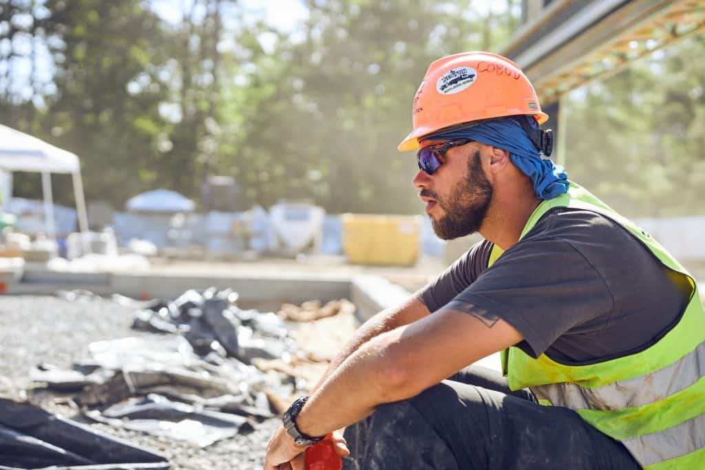 COBOD team member on site