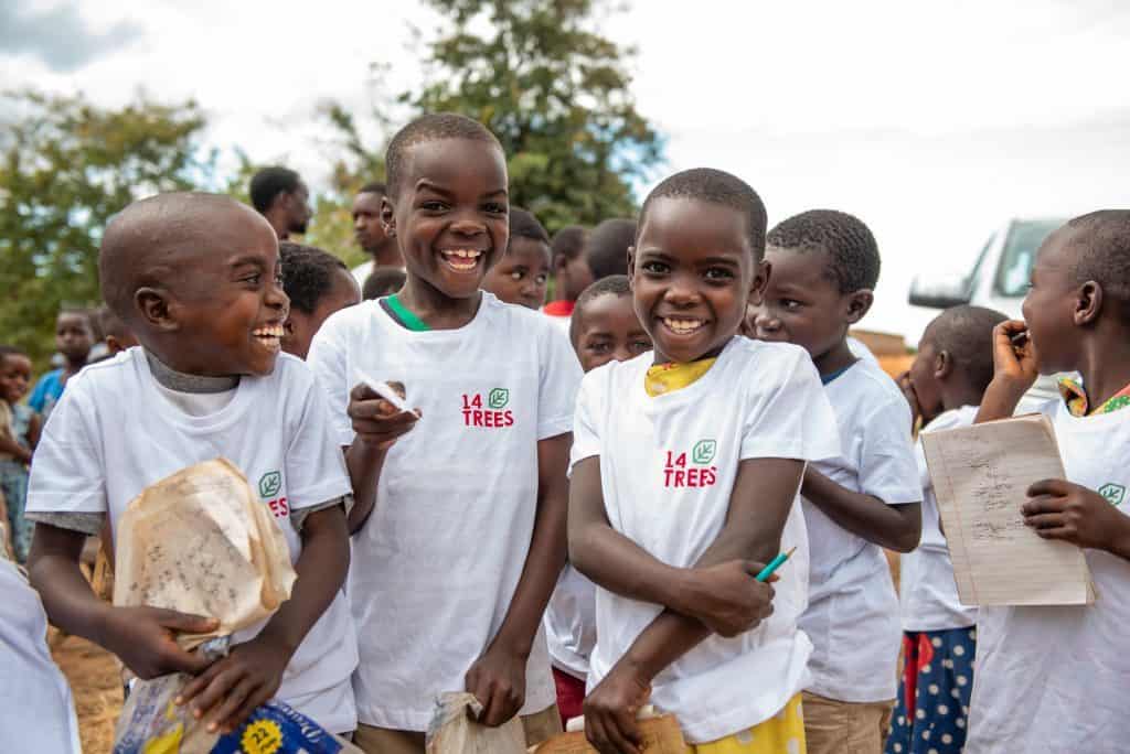 Malawian children smiling