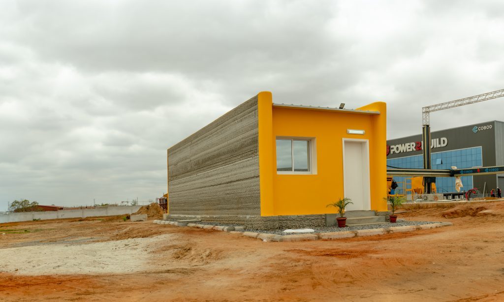 3D printed house in Angola