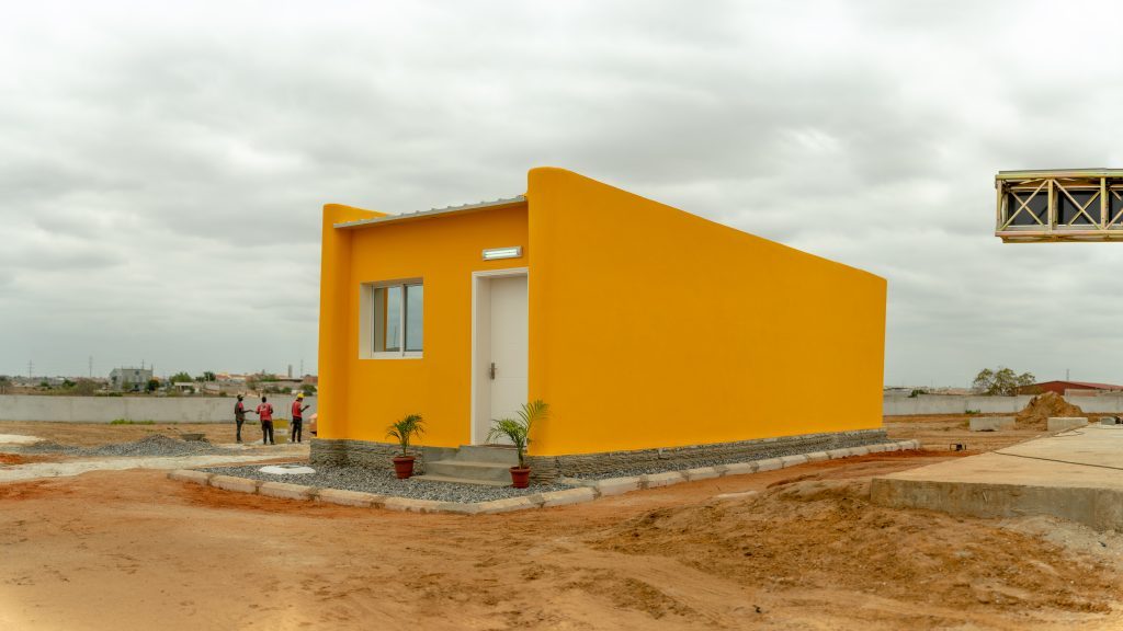 3D printed house in Angola