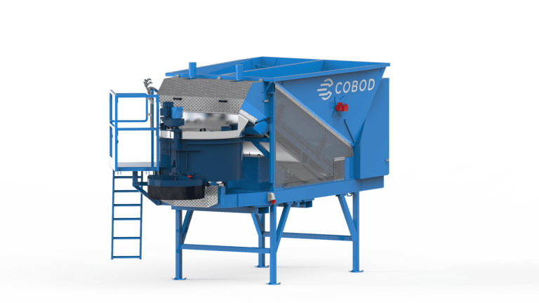 COBOD batch plant 45º stand