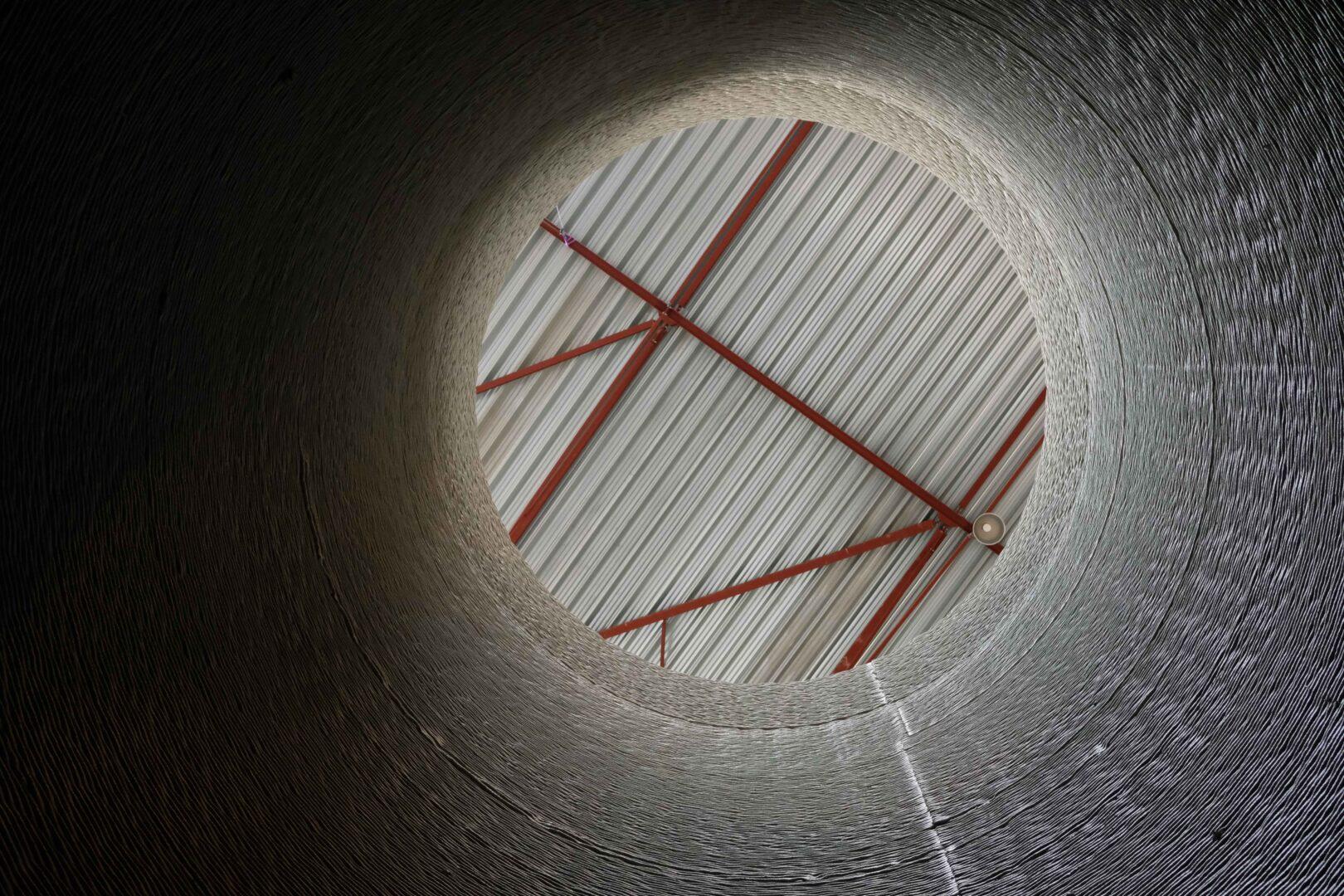 GE 3D printed wind turbine basis from inside