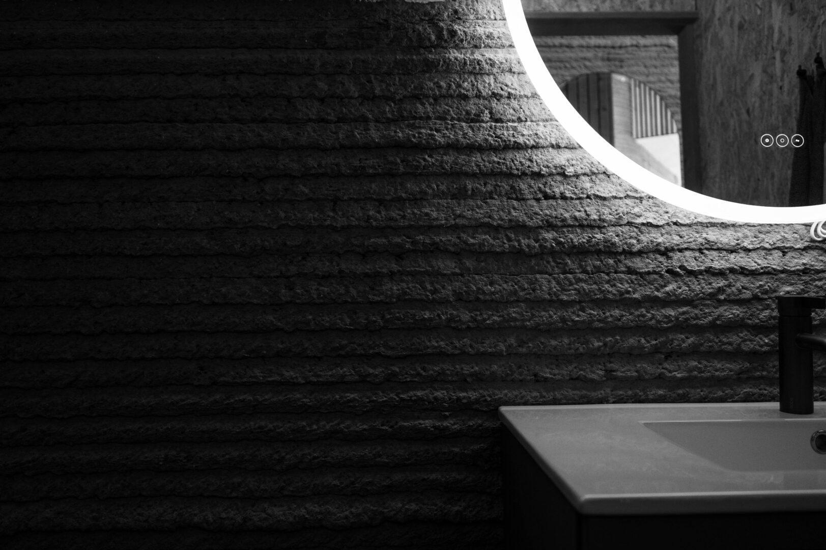 Interior of 3D printed Tiny House in Holstebro