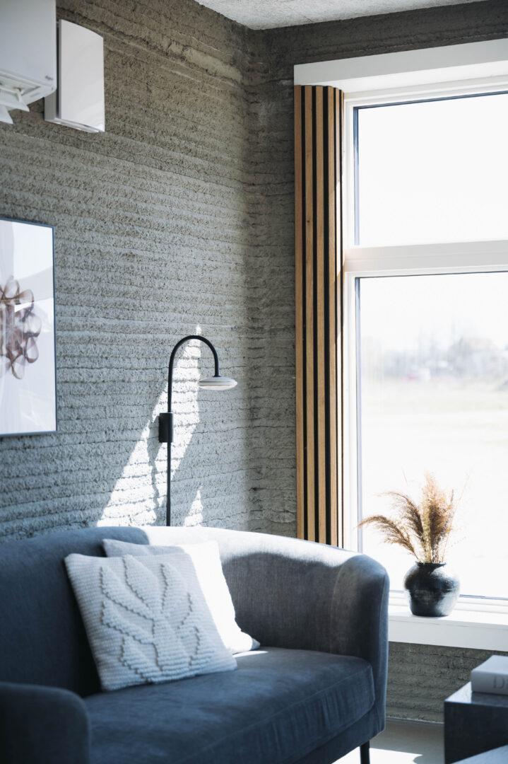 Interior of 3D printed house