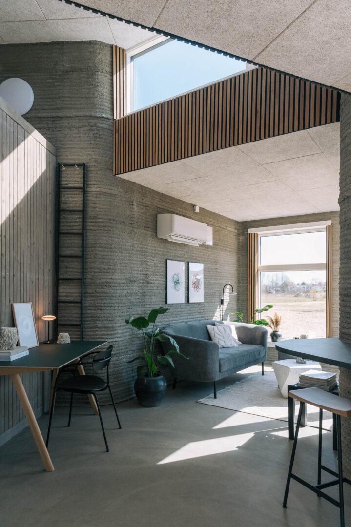 Interior of 3D printed house