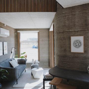 Inside the 3D printed house