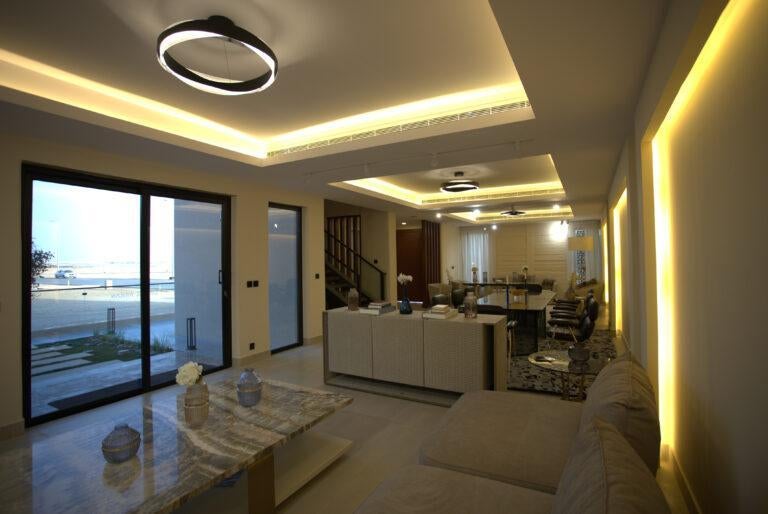 Interior of finished 3D villa in Riyadh