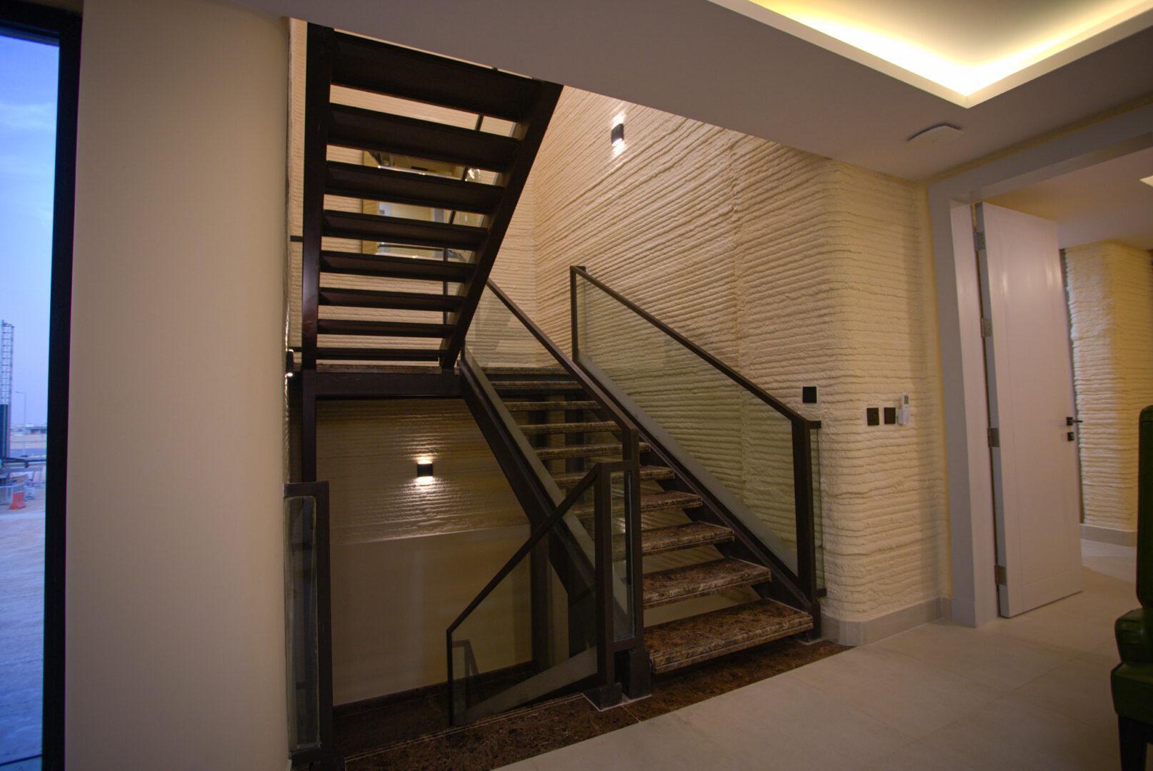 Interior of finished 3D villa in Riyadh