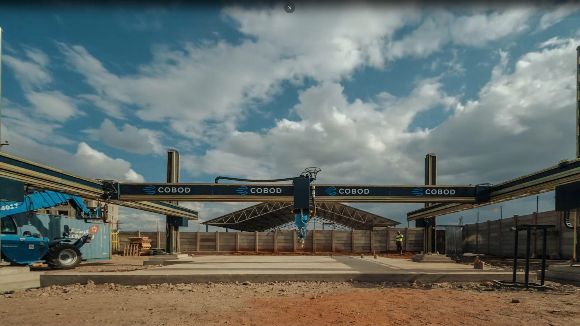 BOD2 3D construction printer on site