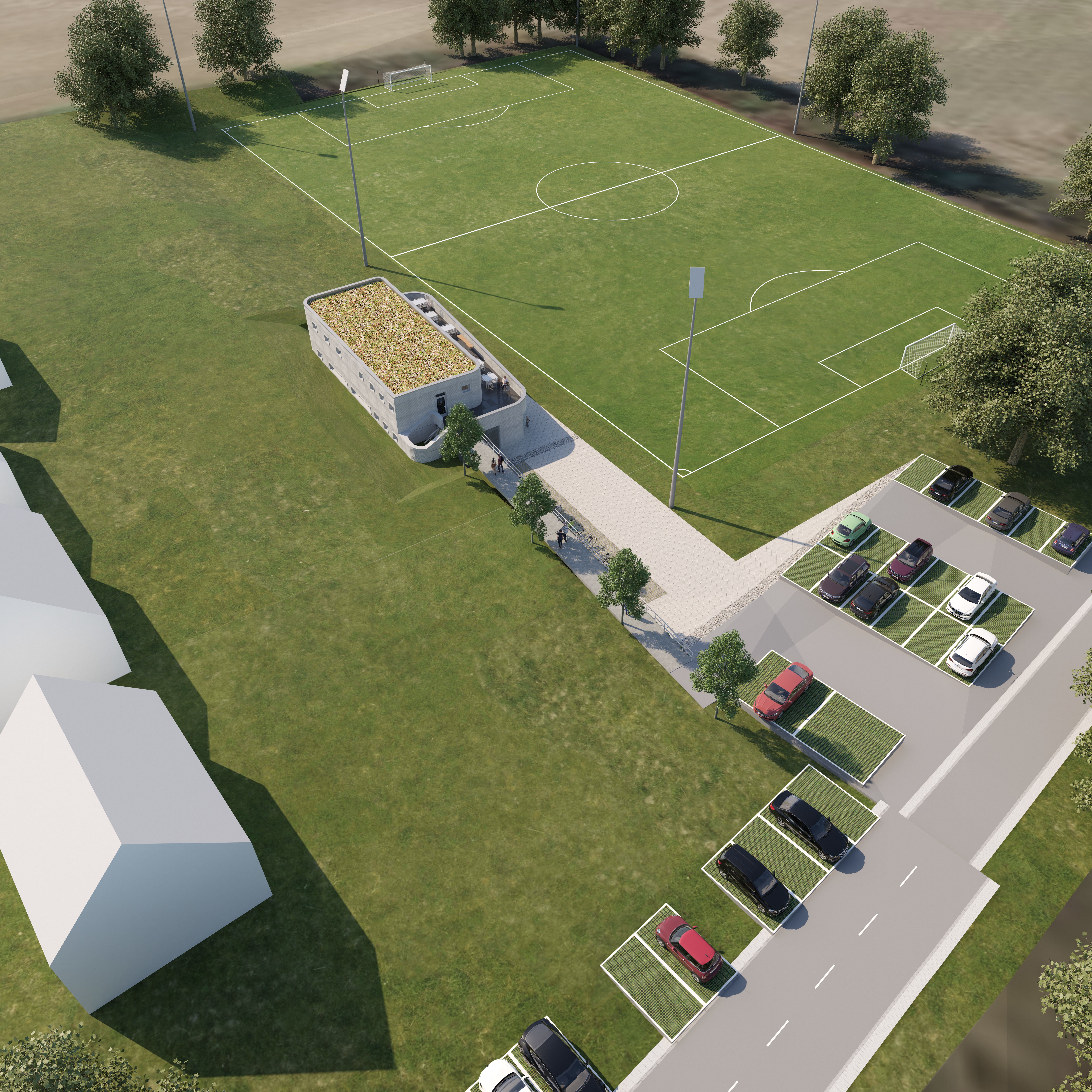 3D Printed SC Capelle football clubhouse