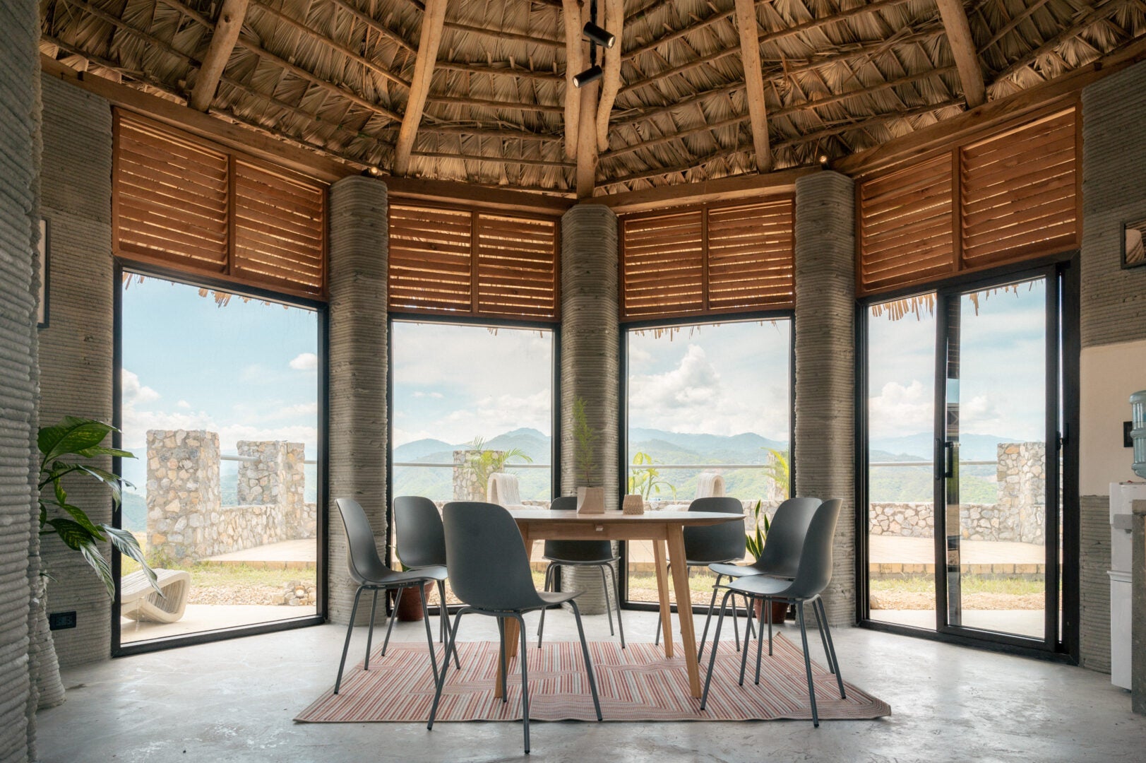 Interior of the Guatemala's first 3D printed building